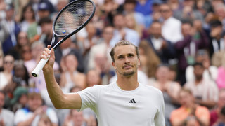Tennisprofi Alexander Zverev steht in Wimbledon im Achtelfinale