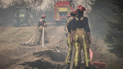 Belgien kämpft gegen Großbrand, der auf Deutschland zusteuert