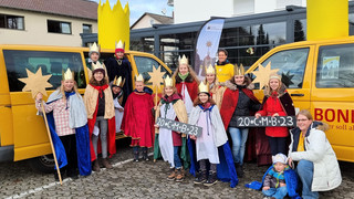 Sternsinger in Groß-Gerau kommen mit Tour-Bussen