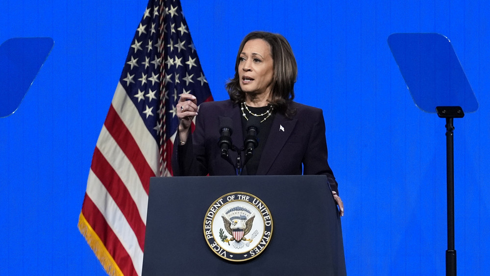 US-Vizepräsidentin Kamala Harris wird bei der Wahl im November gegen den Republikaner Donald Trump antreten.