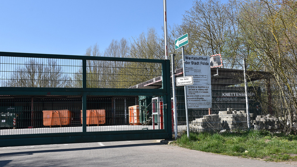 Bleibt während des Hessentags geschlossen: Der Wertstoffhof in Fulda.