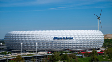 Allianz Arena auf Sydney Marathon Medaille