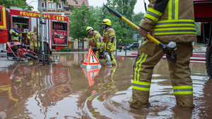 Wasserrohrbruch Mainz Weisenau: Stromausfall inklusive