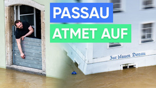 Passau im Hochwasser: Erste Entspannung, aber Gefahr bleibt
