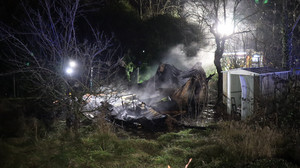 Mann stirbt bei Gartenhütten-Brand in Heidelberg