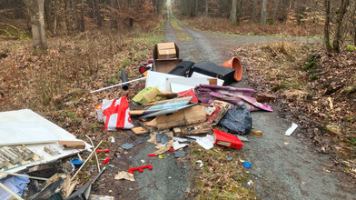 Sperrmüll illegal in Dieburger Wald abgeladen