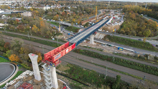 Südhälfte der Salzbachtalbrücke soll 2023 fertig werden