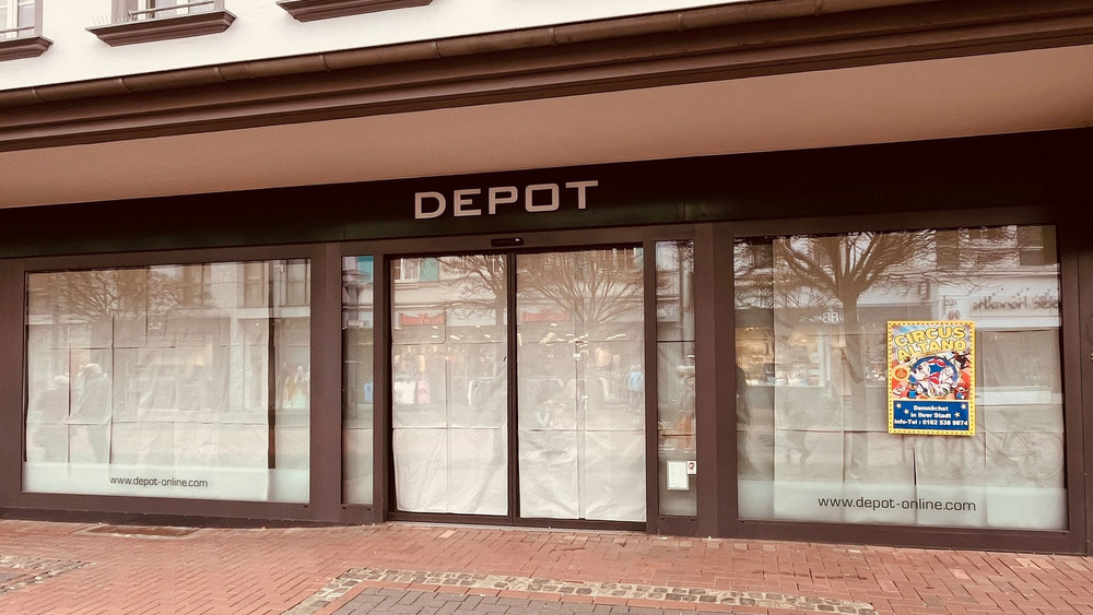 Geschlossene Depot-Filiale