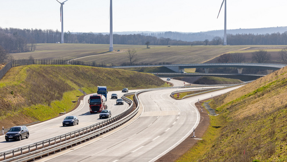Die A49 von Schwalmstadt bis zur A 5 am Ohmtal-Dreieck