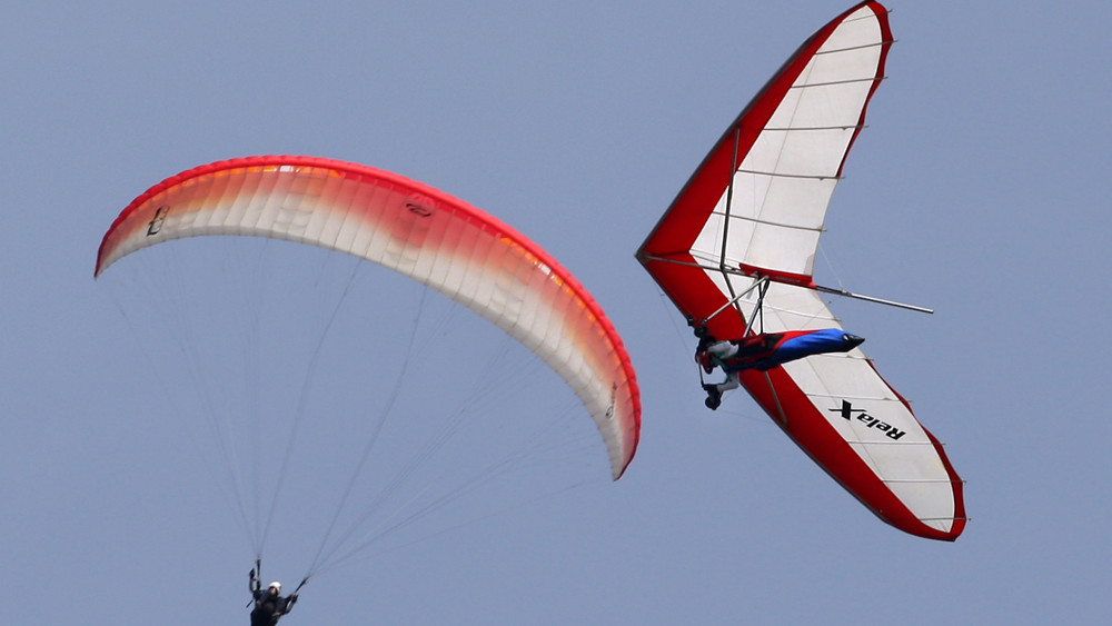 Zwingenberg: Drachenflieger-Gucken auf dem Melibokus