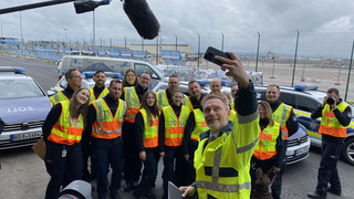 Besuch in Frankfurt: Finanzminister Lindner beim Zoll