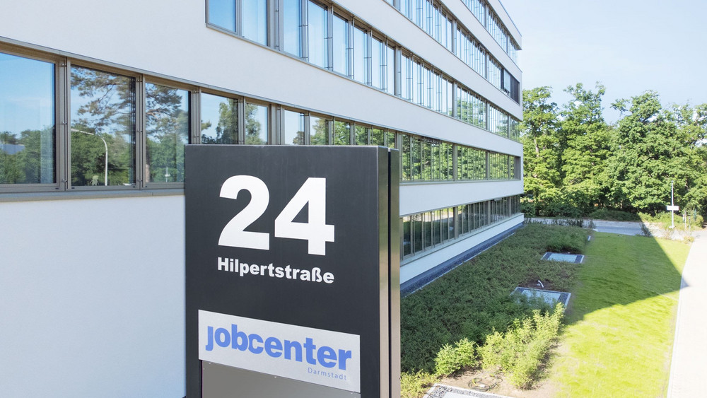 Das Jobcenter in der Darmstädter Hilpertstraße