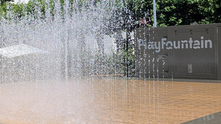 Wasserspaß auf dem Luisenplatz: PlayFountain ist zurück