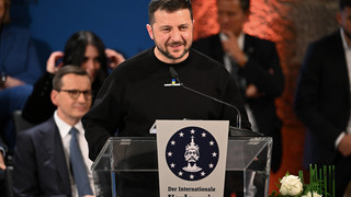 Ukrainischer Präsident Selenskyj in Deutschland: Karlspreis in Aachen