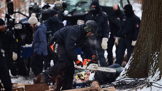 Protest gegen A39 - Polizei will Waldplattformen entfernen