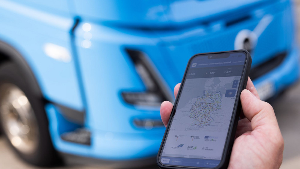 Stellplatzinfo-System für Lkw