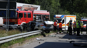 Unfall auf A5 bei Mörfelden: Insasse stirbt im Krankenhaus