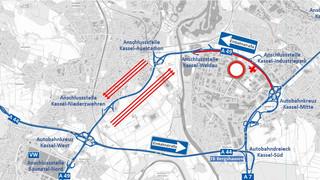 A49 bei Kassel: Teilfreigabe Richtung Norden schon ab Mittwoch