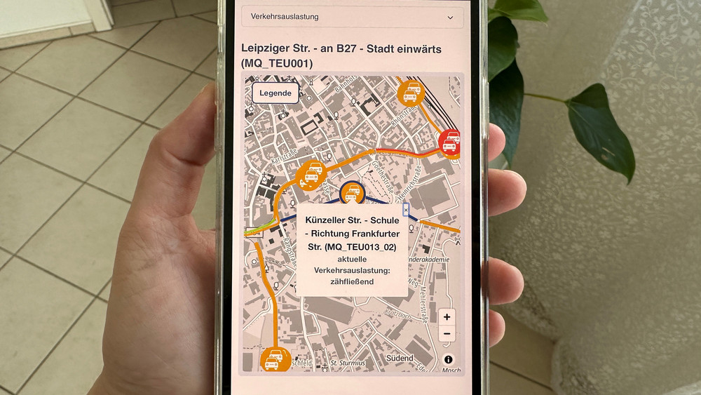 Mit der neuen Plattform “Foll Smart” lässt sich zum Beispiel nachschauen, wo der Verkehr in Fulda gerade zäh fließt. 