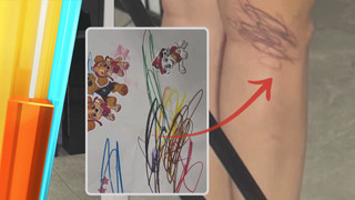 Wie kommt Rihannas neues Krakel-Tattoo an?