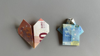 Geld falten: Schöne Ideen für Geschenke mit Geldscheinen