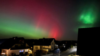 Polarlichter am hessischen Himmel
