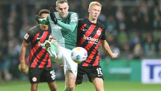 Eintracht Frankfurt spielt Unentschieden gegen Werder Bremen