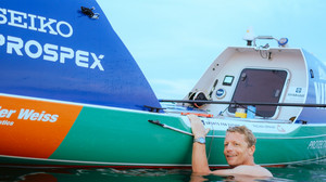 Silvia am Sonntag mit Extremsportler Michael Walther