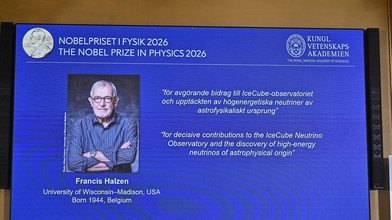 Geisterteilchenfang mit Eisklotz: Nobelpreis für US-Physiker