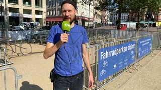 Samstags kostenlos: Bewachter Fahrradparkplatz in Wiesbaden