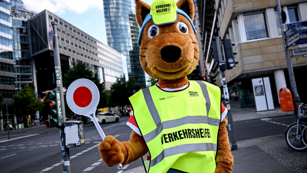 Aktion Sicherer Schulweg in Berlin
