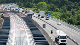 A66 - Salzbachtalbrücke ab Montag Richtung Rüdesheim wieder zweispurig