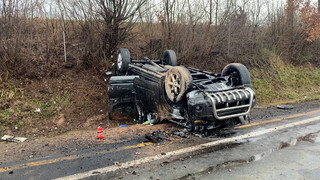33-jähriger Autofahrer überschlägt sich auf der A7 bei Niederaula