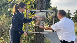 Plakate gegen Waldbrände: Taunus will Brandstiftung verhindern
