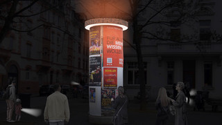 Digitale Litfaßsäule der Zukunft in Darmstadt vorgestellt