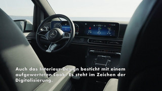 Der neue EQV und die neue V-Klasse von Mercedes-Benz - Neues Cockpit-Design mit Hightech-Anmutung und zusätzliche Komfortausstattungen