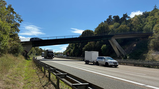 A45 Sperrung: Abriss der Brücke Herborn-Burg