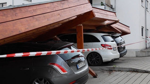 Unwetter in Baden-Württemberg: Superzelle richtet Schäden an