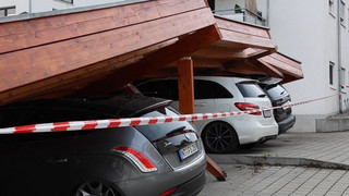 Unwetter in Baden-Württemberg: Superzelle richtet Schäden an