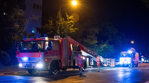 Wohnungsbrand in Wiesbaden Biebrich Feuerwehr im Großeinsatz