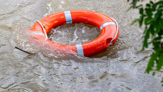 Polizeieinsatz im Mainzer Winterhafen: Betrunkene Schwimmer gerettet