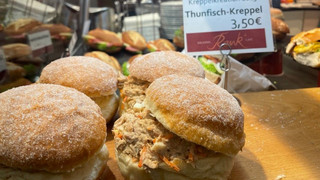 Faschings-Gag - Bäcker in Nidda erfindet Thunfisch-Kreppel