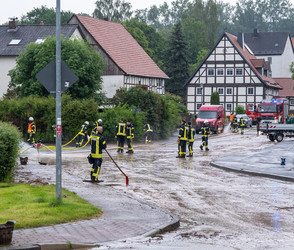 Unwetter am Wochenende kaum Auswirkungen in Hessen