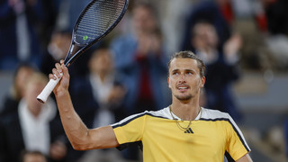 Zverev steht zum vierten Mal in Folge im Halbfinale der French Open