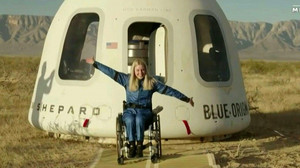 Deutsche Michaela Benthaus als erster Mensch im Rollstuhl ins All gereist