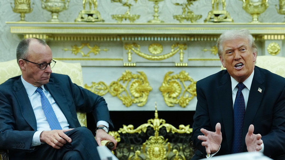 US-Präsident Donald Trump und Bundeskanzler Friedrich Merz im Weißen Haus.