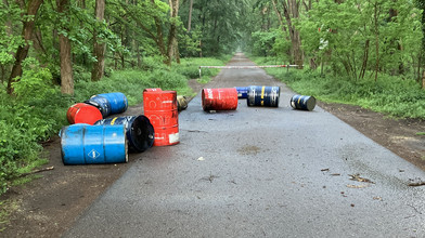 Sauerei in Mainhausen: Ölfässer einfach im Wald entsorgt