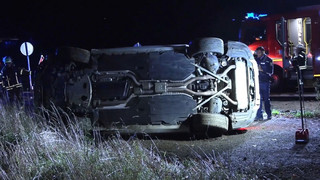Verfolgungsfahrt auf der A3 - Flucht endet mit schwerem Unfall