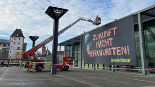 Protest gegen Fleischkongress in Mainz