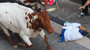 Pamplona: Verletzte auch bei zweiter Stierhatz